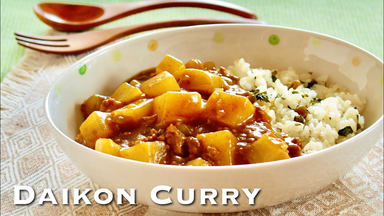 Daikon Radish Curry and Rice (Japanese Kare Raisu Recipe) | OCHIKERON | Create Eat Happy :)