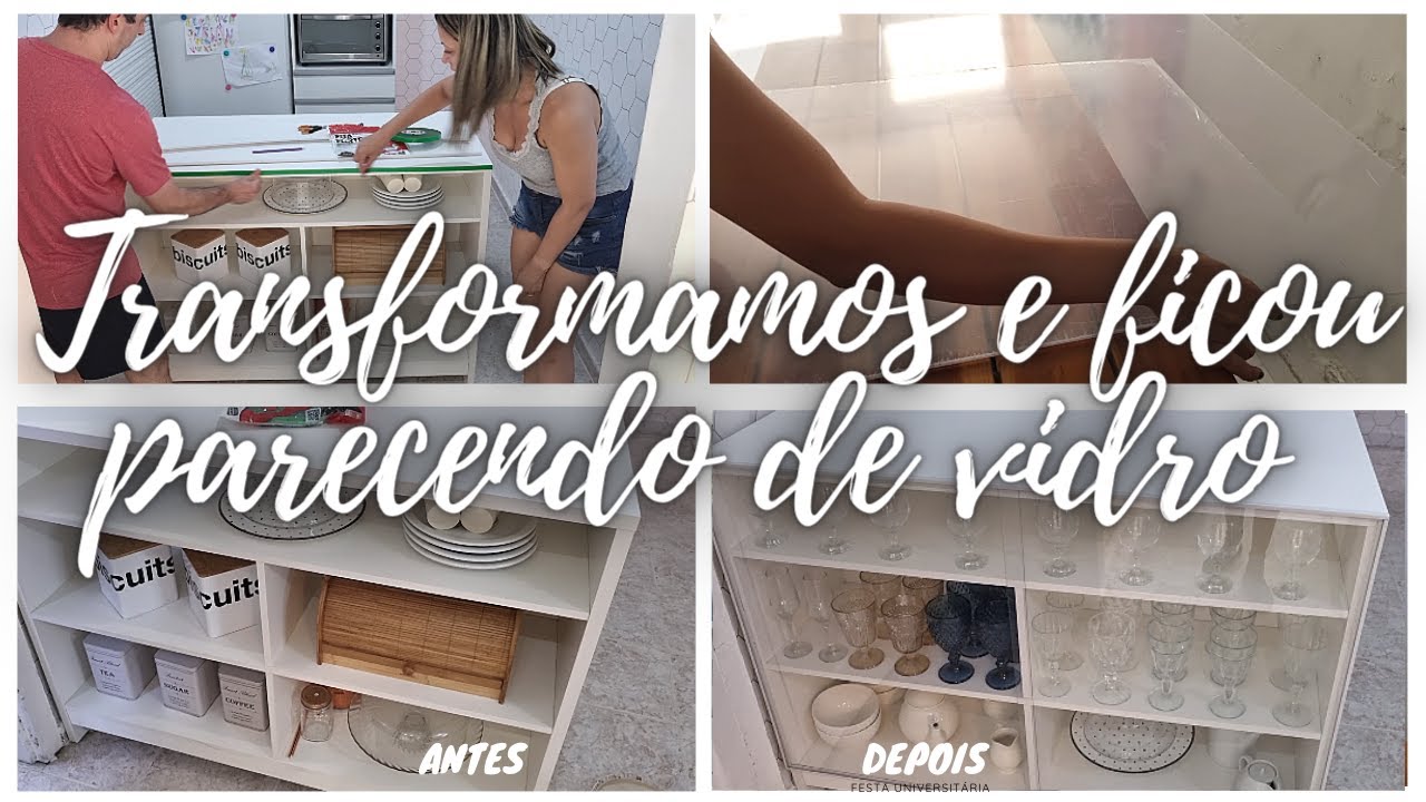 TRANSFORMEI | PORTA DE CORRER SUPER FÁCIL DE FAZER | PARECE VIDRO | CRISTALEIRA | ADRIANA MAGALHÃES