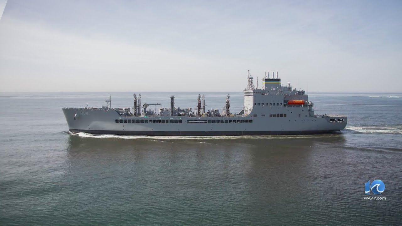 Ships leaving, returning from Naval Station Norfolk