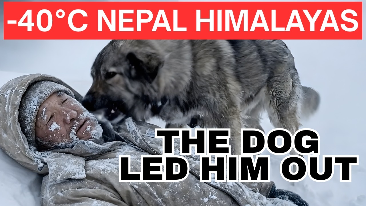 A Stray Dog Followed Him Across a Frozen Pass at -40°C… Then Led Him to Safety
