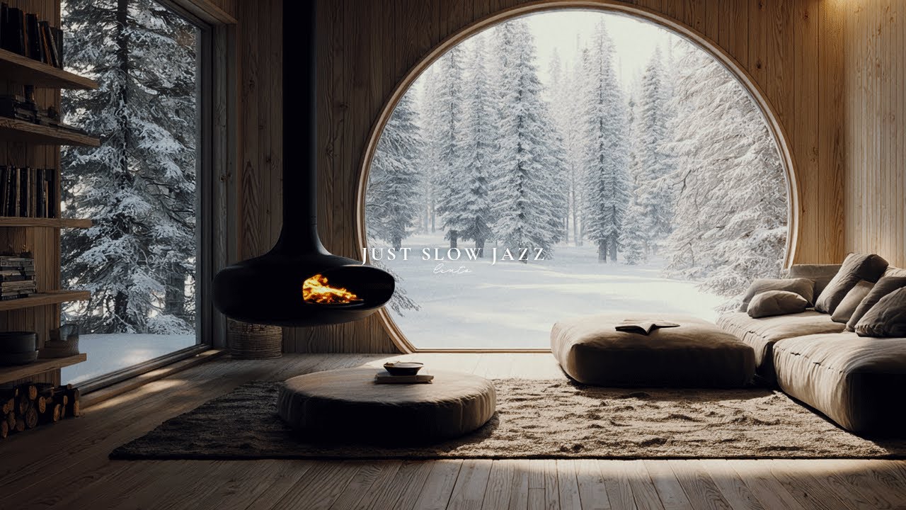 Forest Cottage , My Private Moments of Stillness | Winter Jazz Playlist