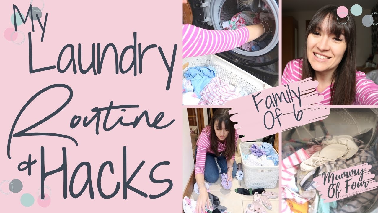 LAUNDRY ROUTINES TIPS & HACKS FOR A BIG FAMILY UK | MUMMY OF FOUR LAUNDRY ROUTINE | HOW I DO WASHING