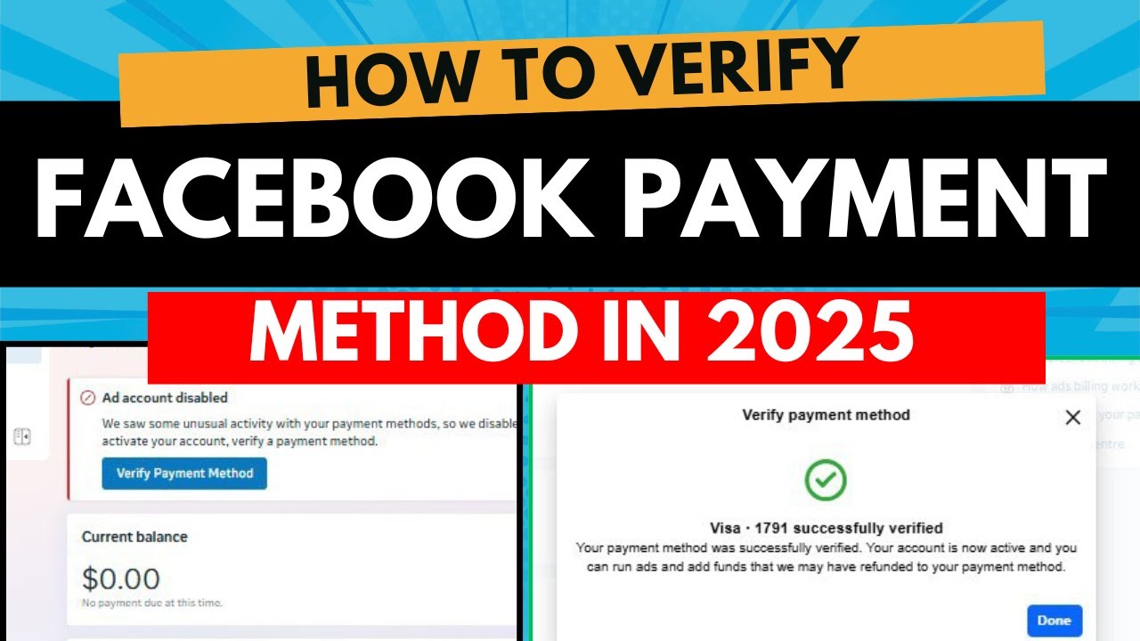 How to verify Facebook payment method in 2025