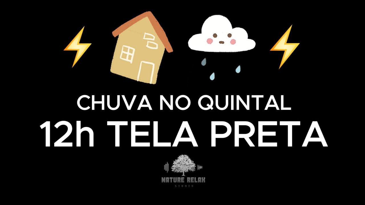 Cozy Backyard Rain 🌧️ 12 Hours Black Screen | Deep Sleep