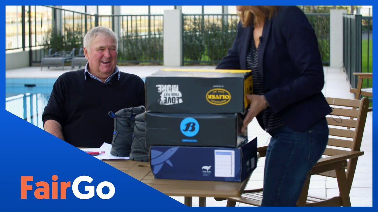 Farmer whose boots fell apart surprised with replacements