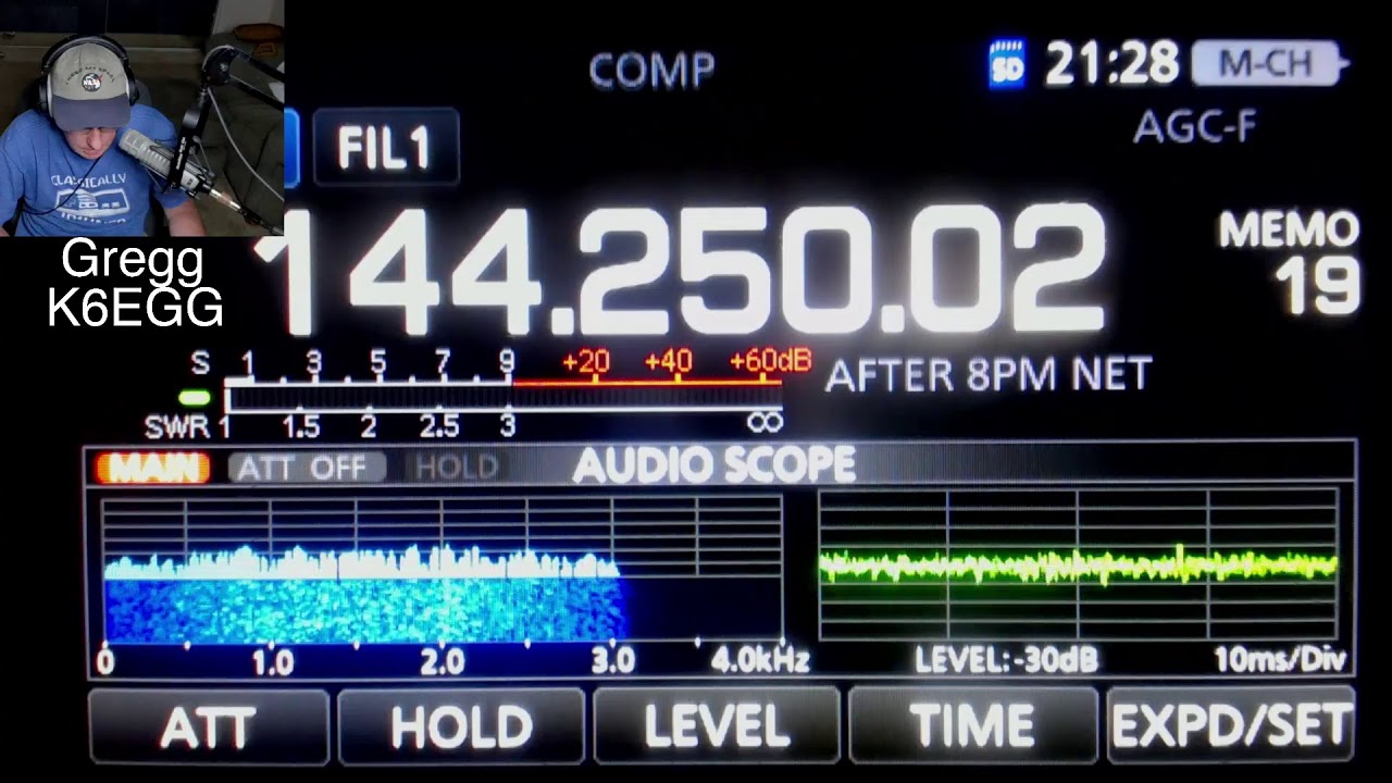 K6EGG 6-16-21 144.250 usb Icom IC-9700 plus d-star