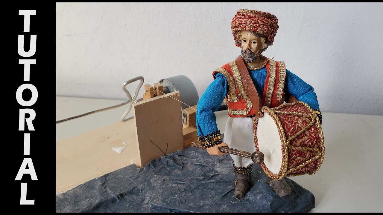 💡 TUTORIAL: Il suonatore di tamburo in movimento 🥁 Presepe meccanico DIY⚙️La banda - 1° parte