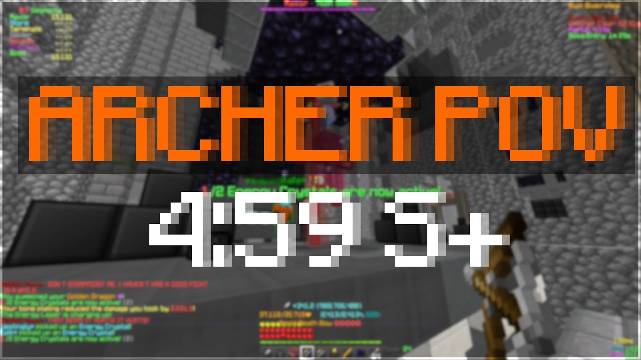 (4:59 S+) Archer POV | Hypixel Skyblock M7