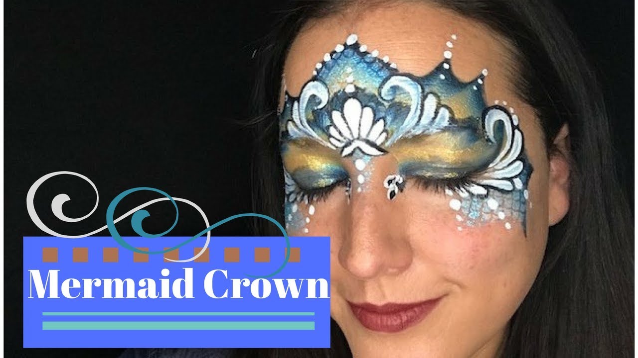 Mermaid Crown Face Paint Tutorial