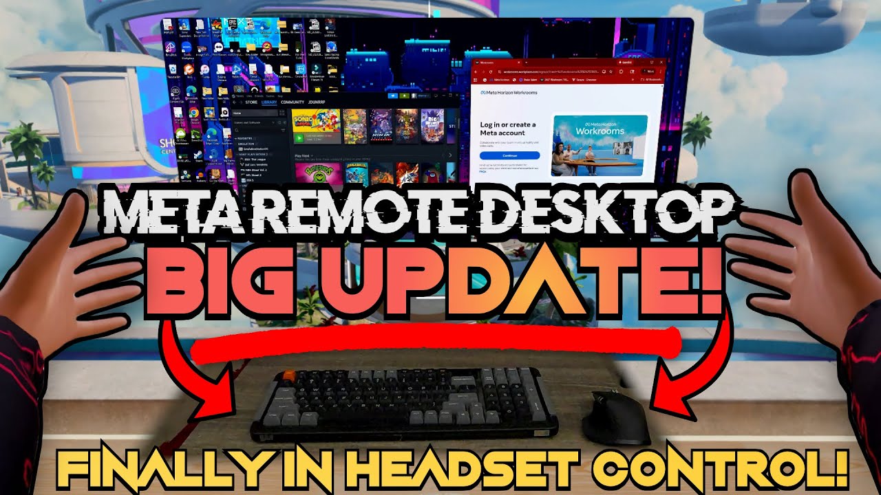 Meta Remote Desktop: ОГРОМНОЕ ОБНОВЛЕНИЕ! Управление с помощью рук!