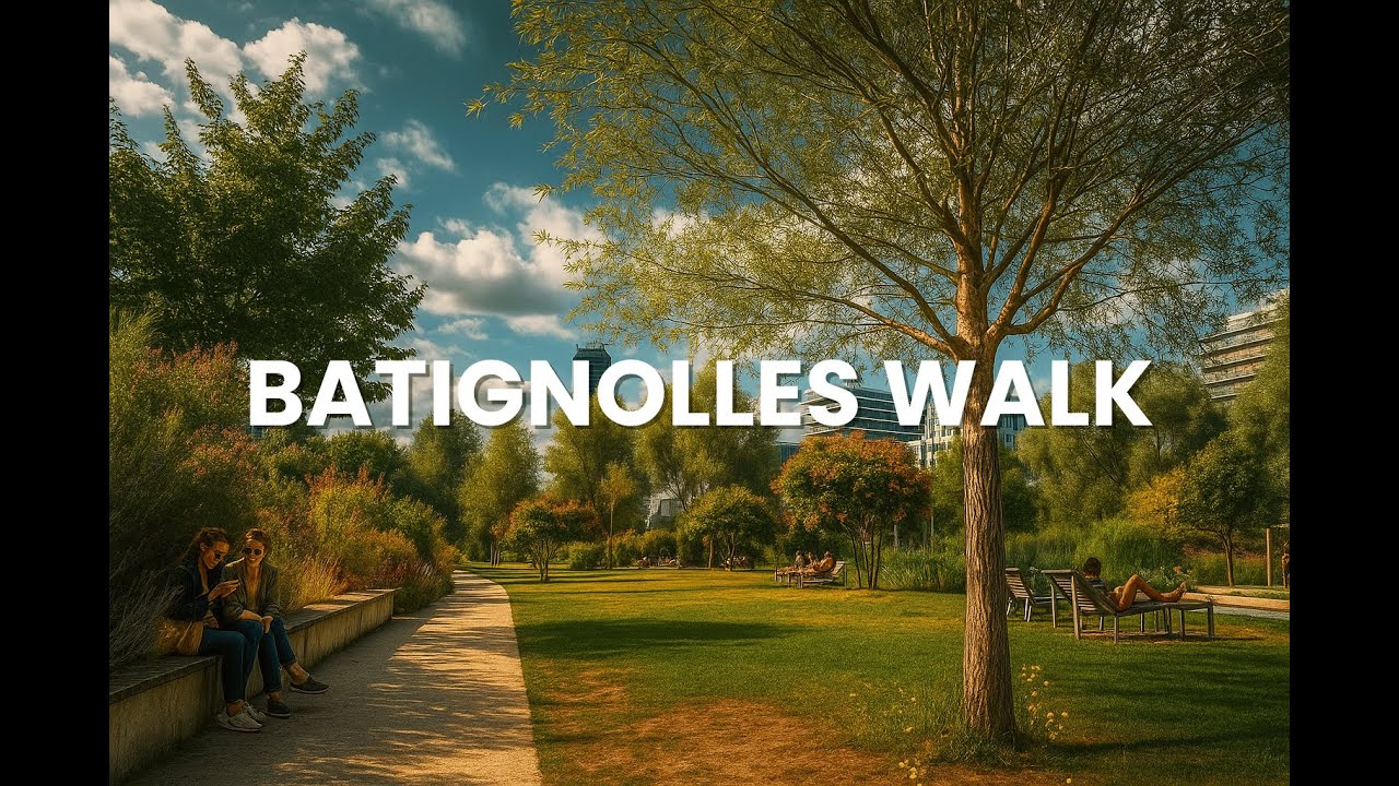 Paris Walking Tour 🚶 Martin Luther King Park → Square des Batignolles 🌿 | 17th Arrondissement