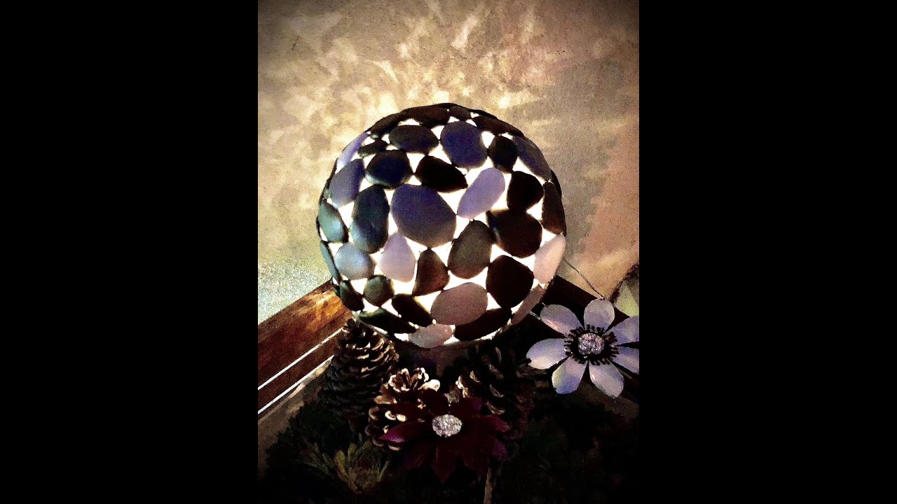 DIFFERENT ET NOUVEAU !!! SPHERE LUMINEUSE EN GALETS DIY