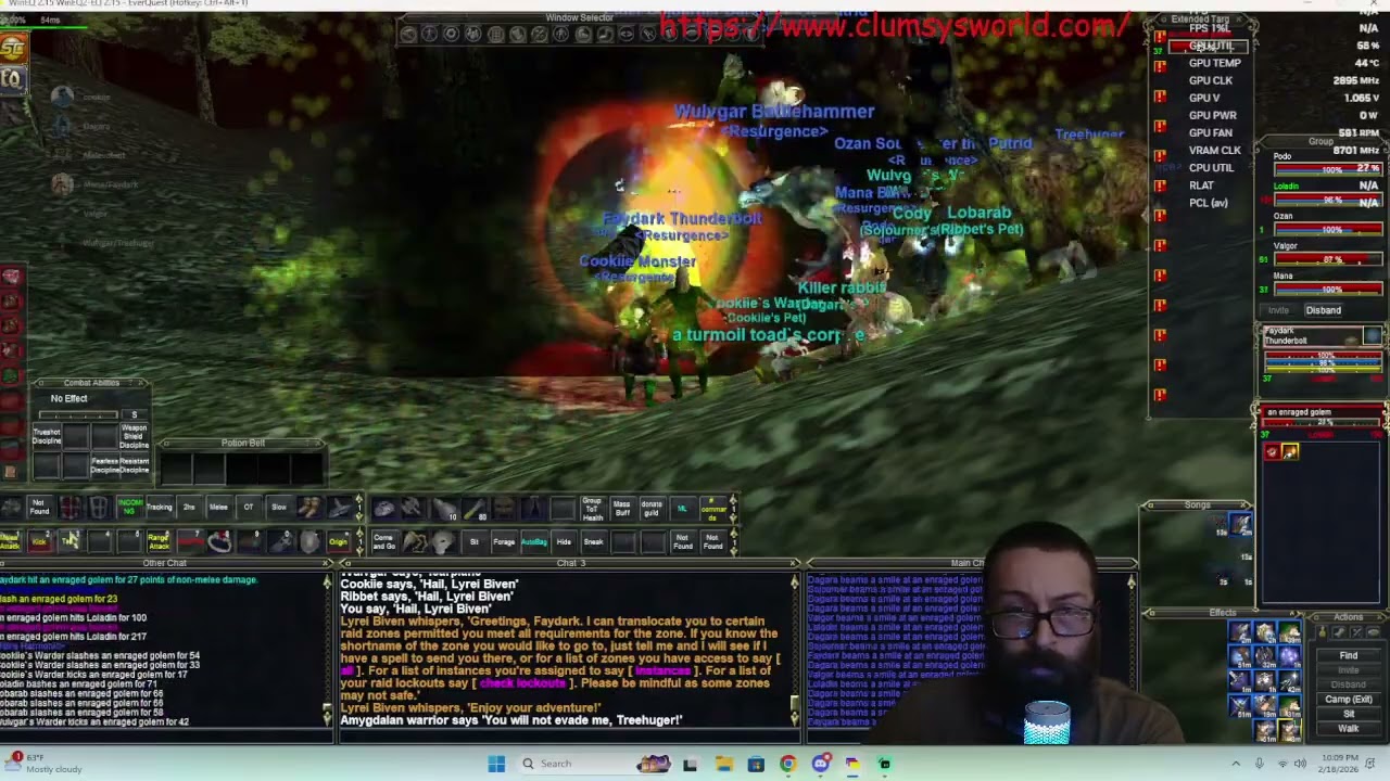 EverQuest - Plane of fear for wizzy epic fight and cazic thule on clumsy's world (emulator)