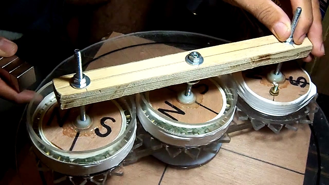 TEST: attraction polarity magnet motor wheel