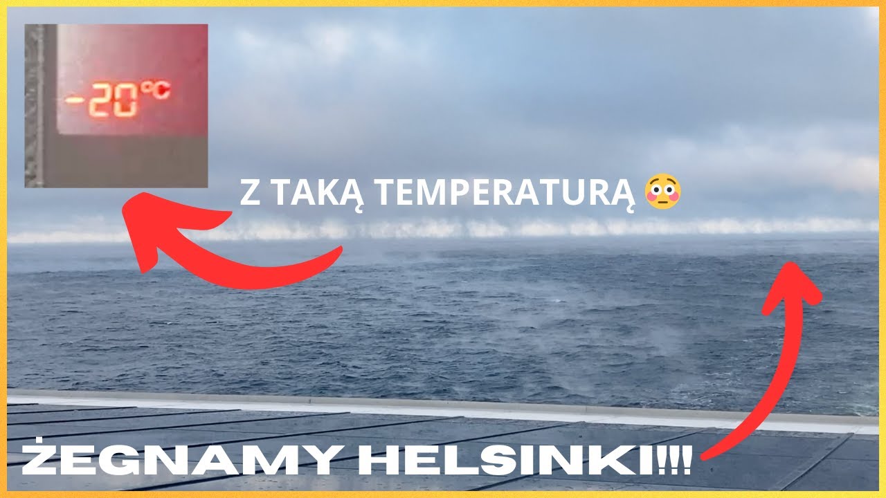 Żegnamy Helsinki z temperaturą -20 stopni !!! Cała trasa od Rovaniemi do Helsinek na Prom 👌