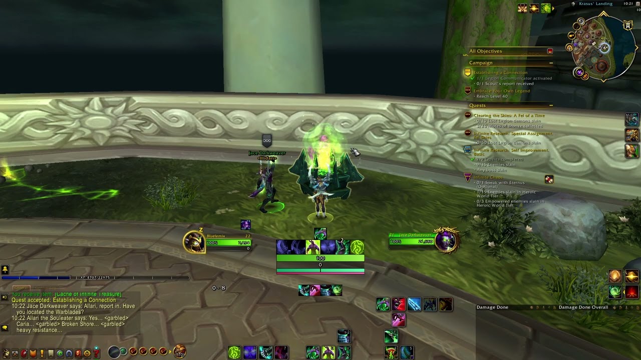 WoW Война Внутри - Legion Remix Patch 11.2.5 Задание: Установление связи