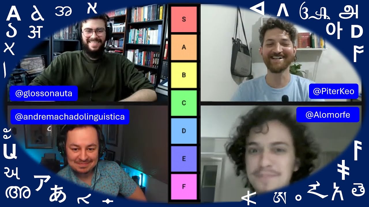 II Conc&iacute;lio das L&iacute;nguas: Fazendo uma tier list de sistemas de escrita