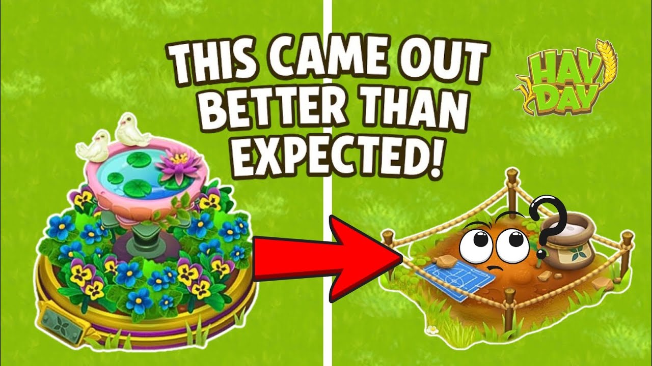 Hay Day Custom Decoration Upgradion | Satisfying Transformation