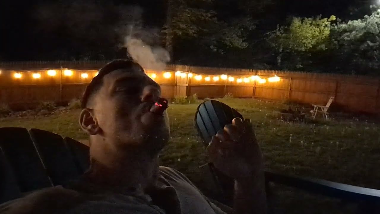 Smoking a cigar and contemplating life