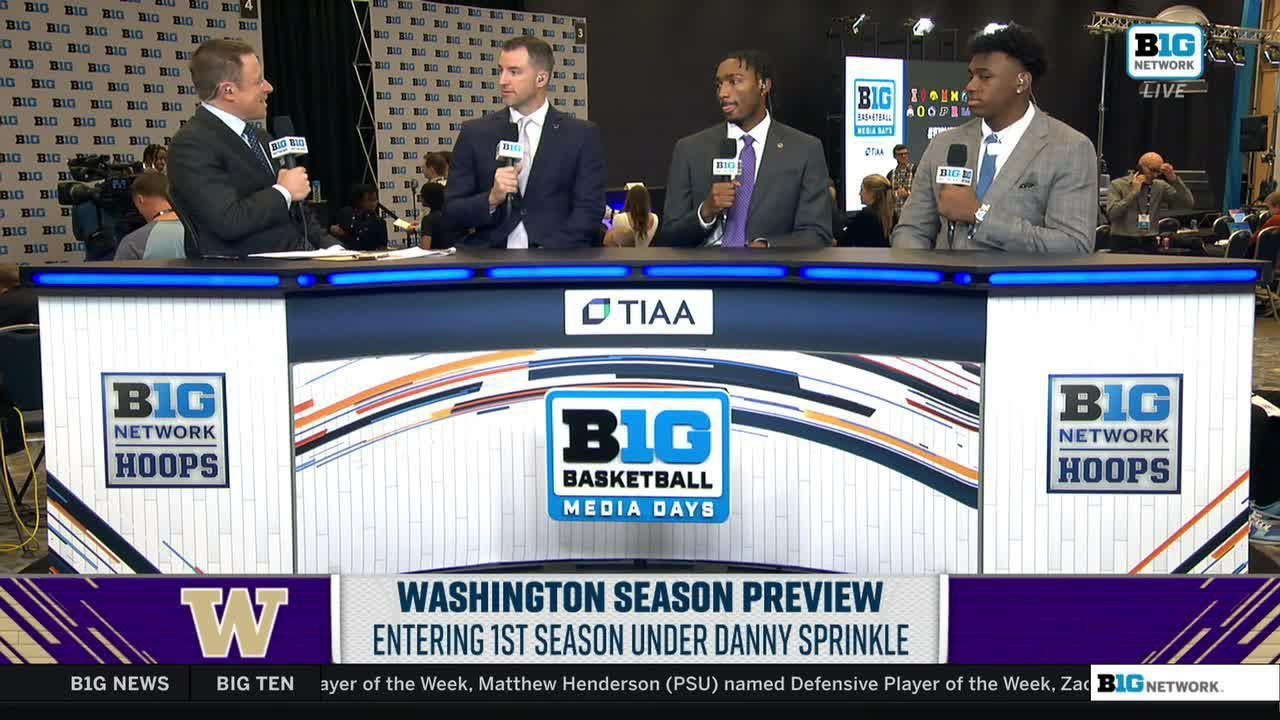 Season Preview With Washington's Danny Sprinkle, Mekhi Mason, Great Osobor | B1G Media Day