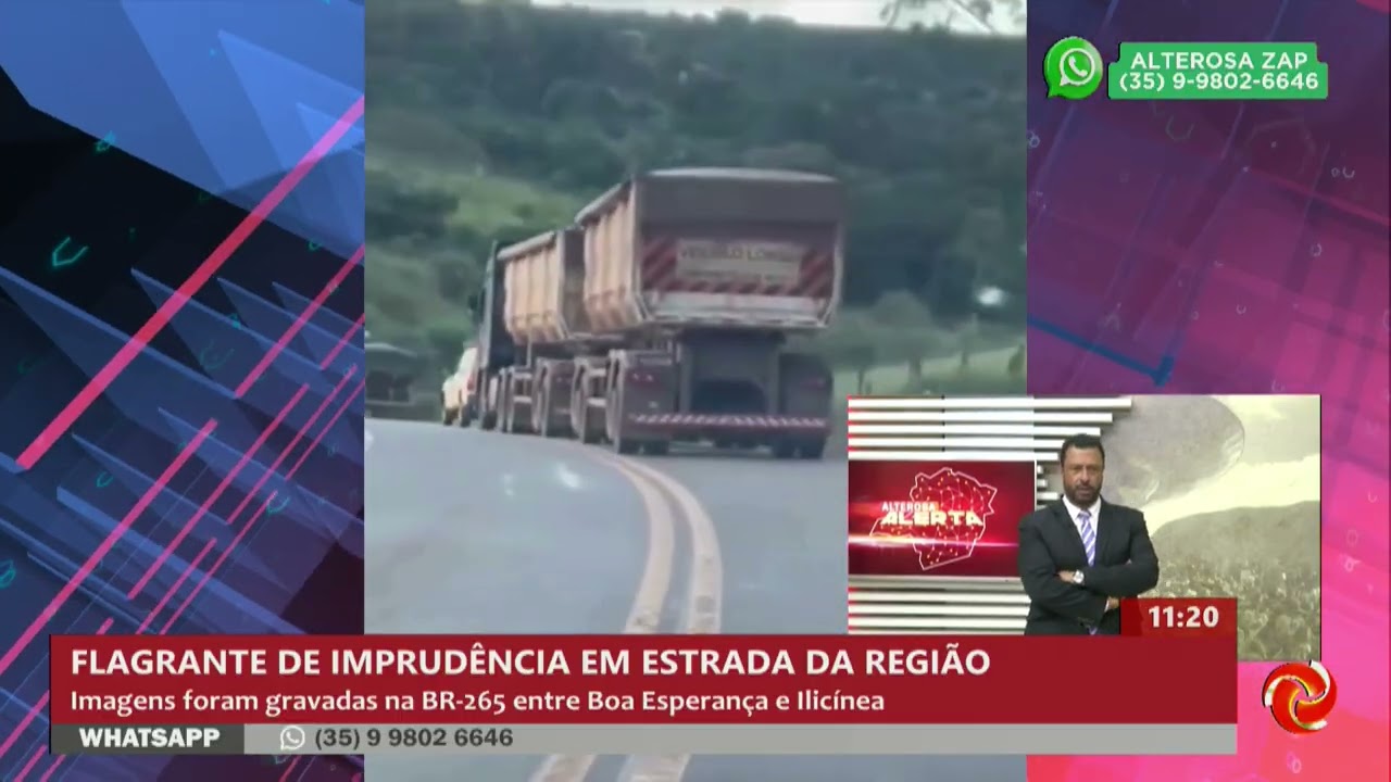 Flagrante de imprudência entre Ilicínea e Boa Esperança