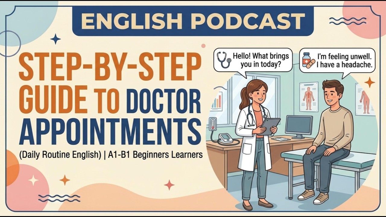 Step-By-Step Guide To Doctor Appointments | English For Beginners A1-B1 | Daily Routine Podcast