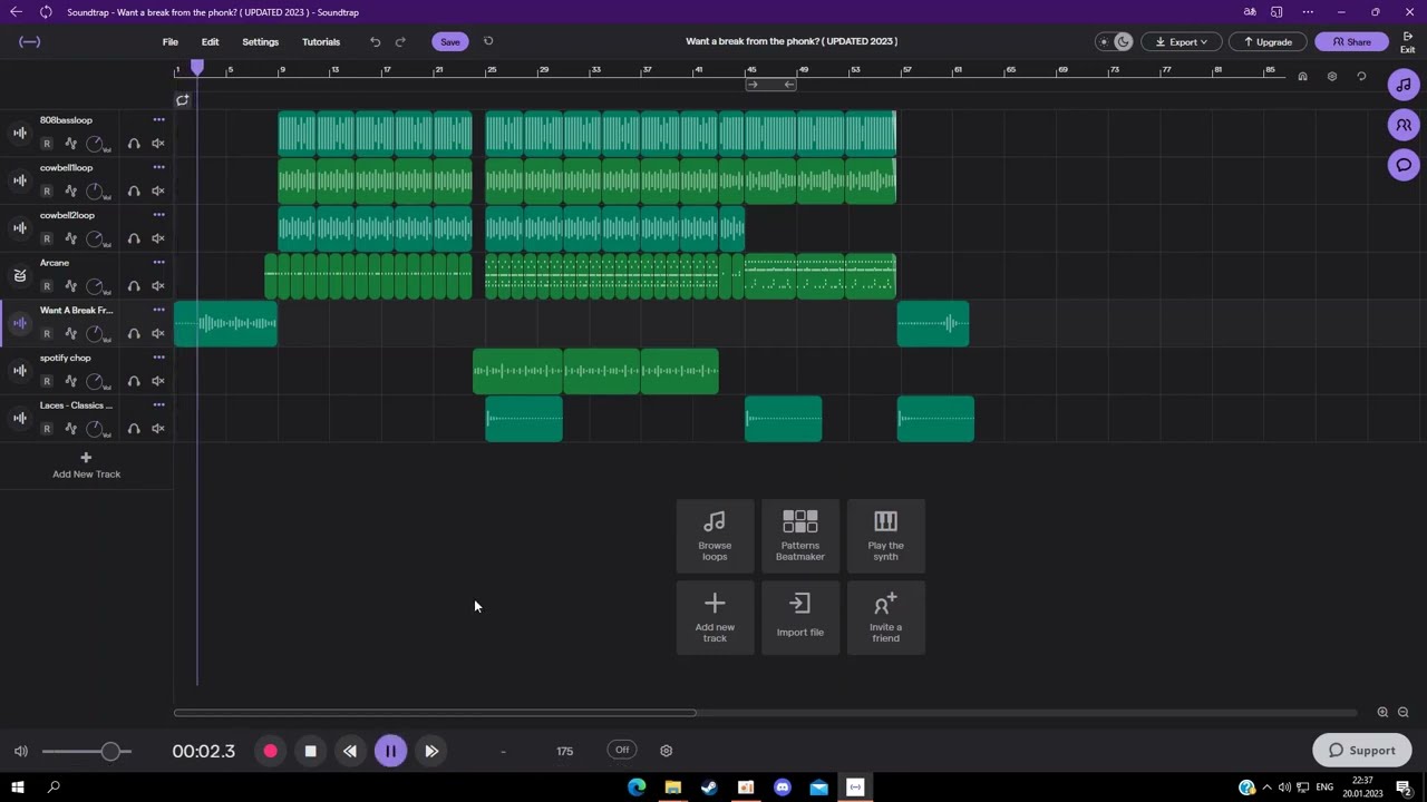 If Spotify ad was phonk in the soundtrap but updated 2023
