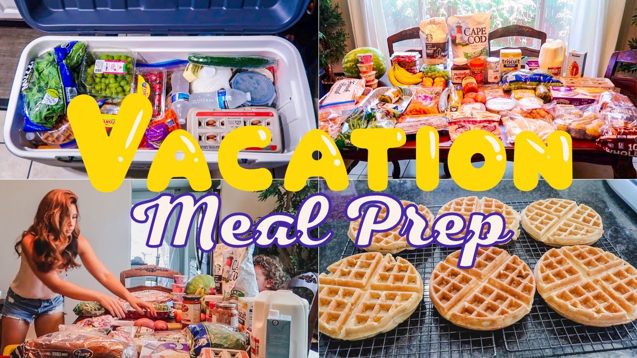 Family Vacation Meal Prep Ideas/Winco haul, baking muffins & waffles