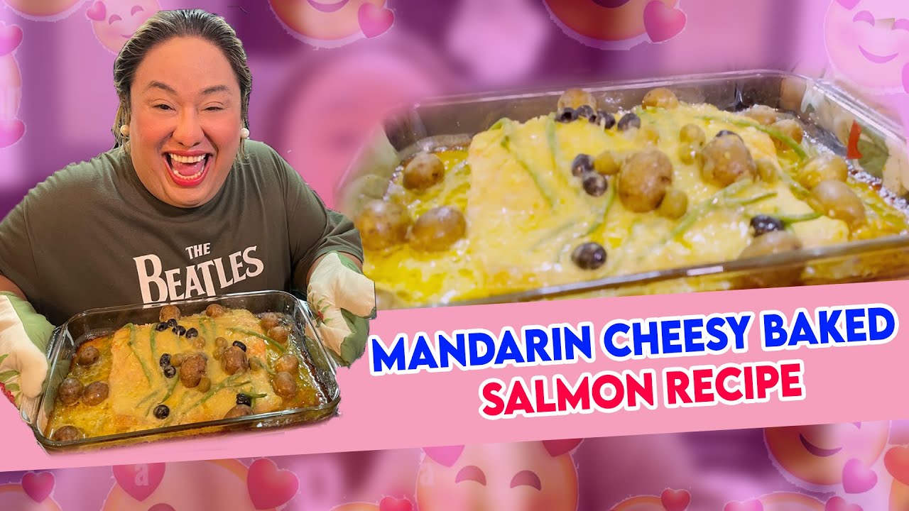 Mandarin Cheesy Baked Salmon Recipe | PETITE TV