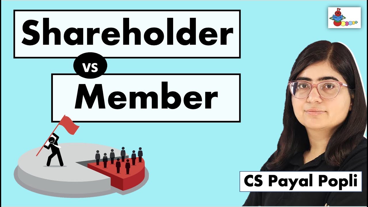 Member vs Shareholder | Difference between Shareholder and Member of company | Company Law