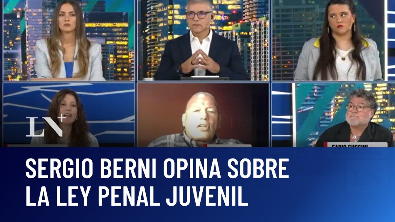 Sergio Berni opina sobre la ley penal juvenil que se vota este jueves en el Congreso