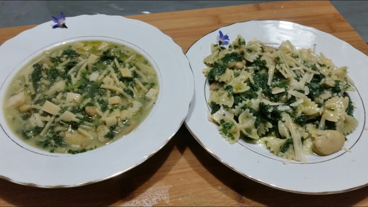 PASTA CON BORRAGINE , PAISTA CHI VURRANI