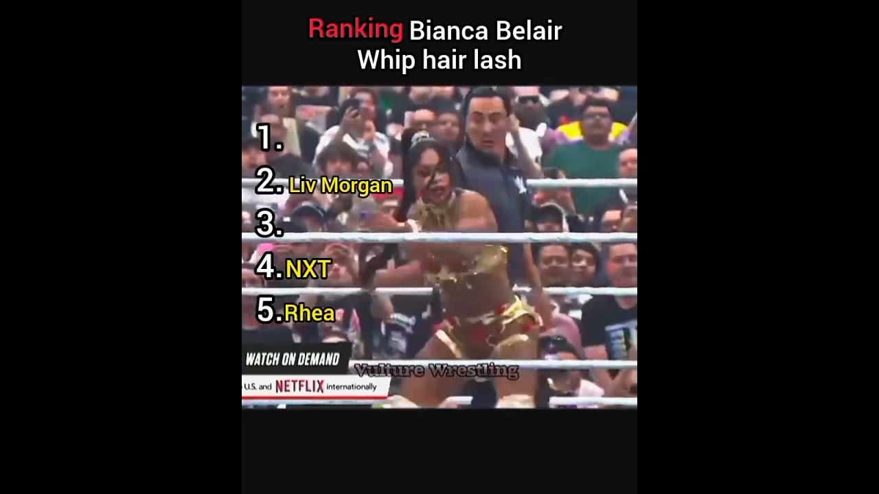 Best Bianca Belair whip hair lash ☠️ #wwe #wwewrestlers
