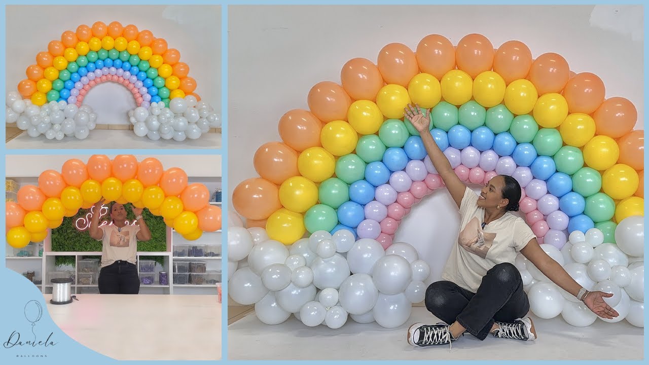 🌈COME FARE UN ARCOBALENO DI PALLONCINI🌈