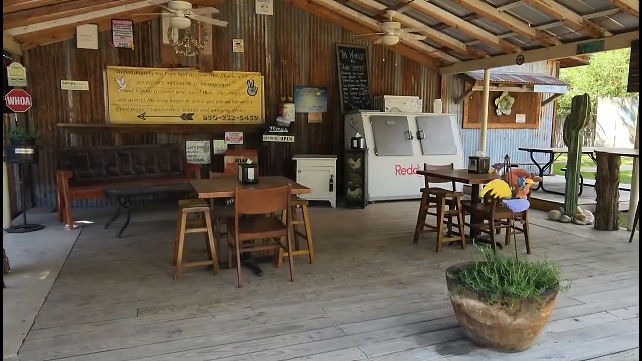 Hippie Chic&rsquo;s River Shack. Concan Texas.