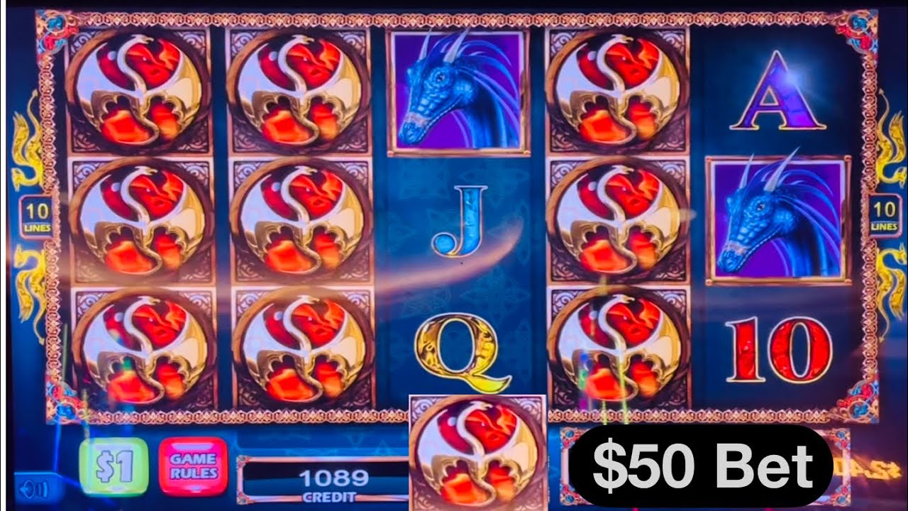 $1 Denom $50 Bet free games and 5 jackpots