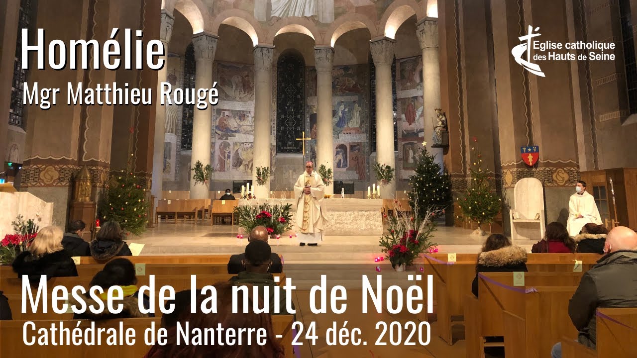 Homélie de Mgr Rougé, Messe de la nuit de Noël, 24 décembre 2020
