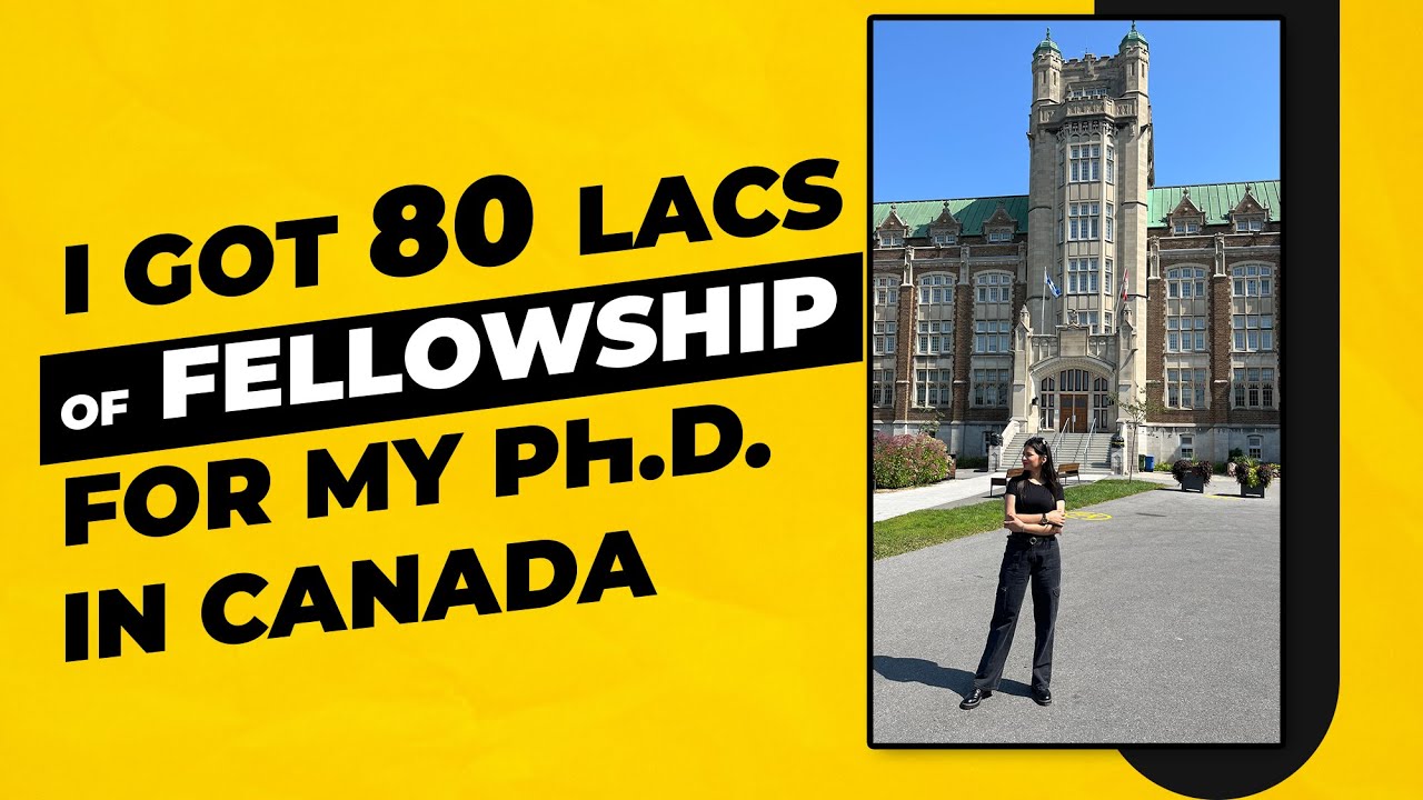 I got 80 Lacs of Fellowship for my Ph.D. in Canada #canada #canadavisa #csirnet