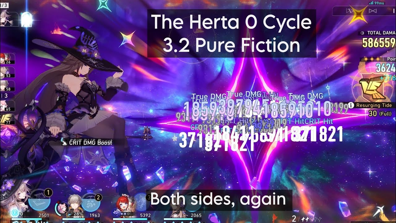 E1S0 The Herta 0 Cycle 3.2 Pure Fiction Both Sides [Honkai: Star Rail]
