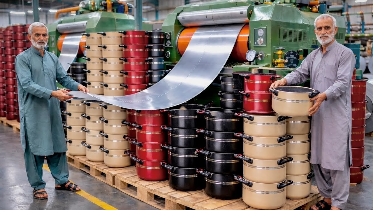 Inside a Non Stick Pot Factory | How Pots Are Made