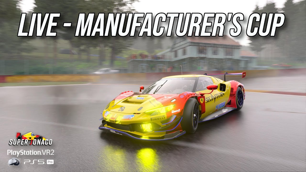 🔴 LIVE Gran Turismo 7 PSVR2 - Manufacturers Cup @ Spa