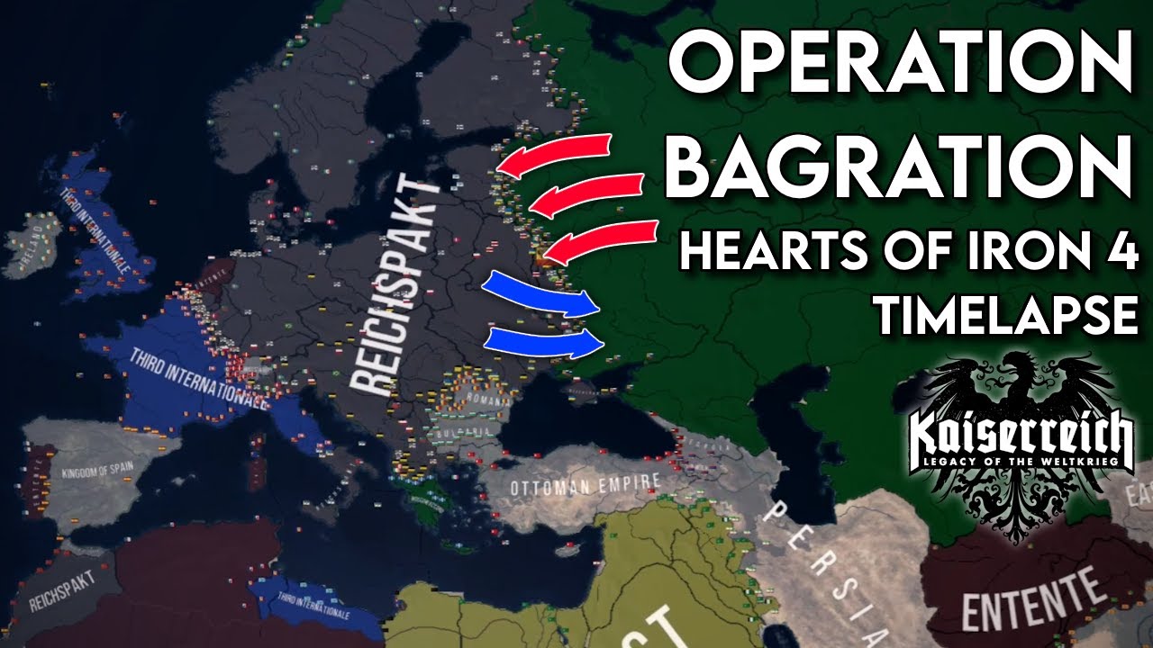Operation Bagration - HOI4 Kaiserreich Timelapse