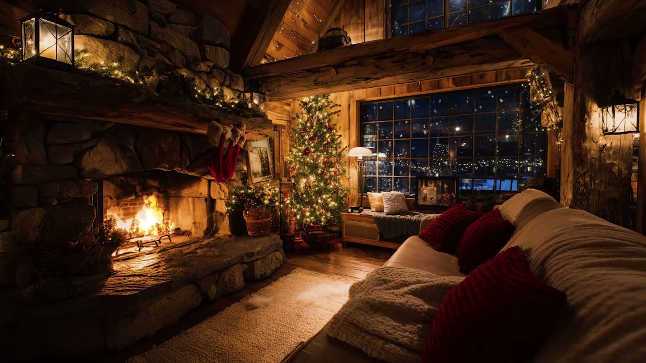 A Still Winter Evening Indoors 2025 ❄️🔥 | Piano & Fireplace Sounds