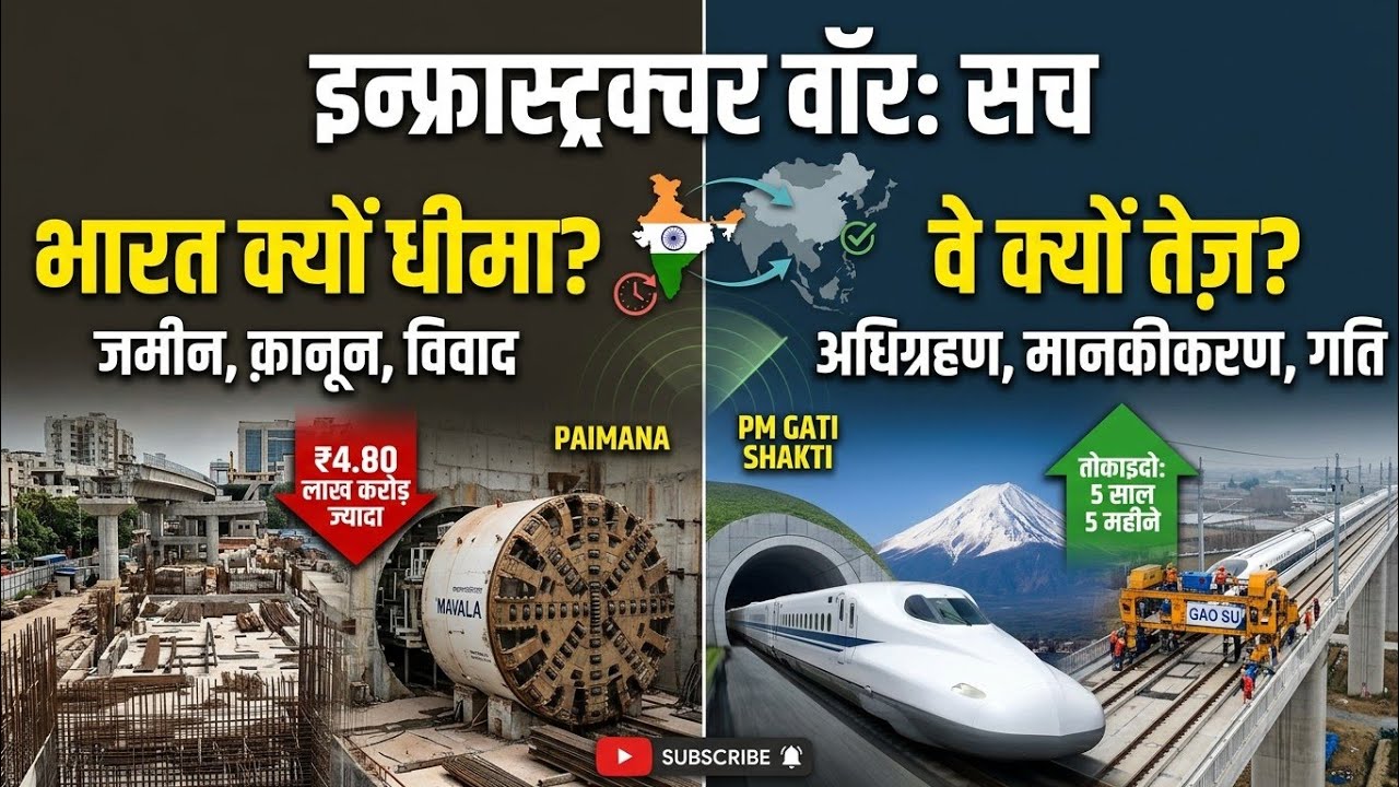 India's Mega Projects Explained: The Real Reason Behind Every Delay@dhruvrathee @NitishRajput 