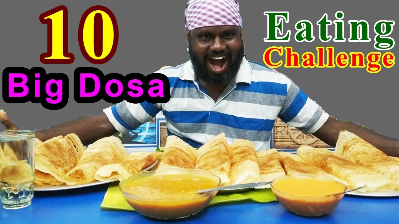 10 Big Dosa Eating Challenge/ 10 பெரிய தோசை சாப்பிடும் போட்டி