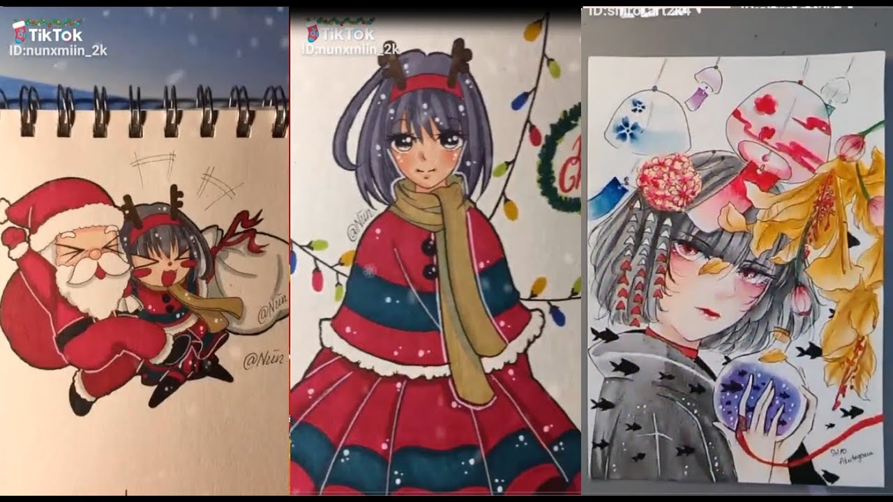 TIK TOK TRANH VẼ ANIME ĐÁNG YÊU CUTE - TIK TOK TRANH VẼ ANIME CỦA CÁC TIKTOKER