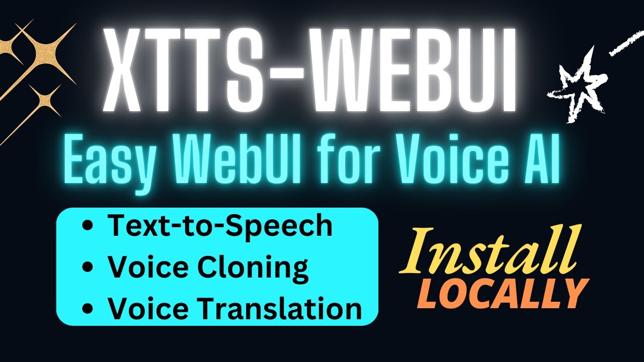 Установите XTTS-WebUI локально для преобразования текста в голос, клонирования голоса и перевода ...