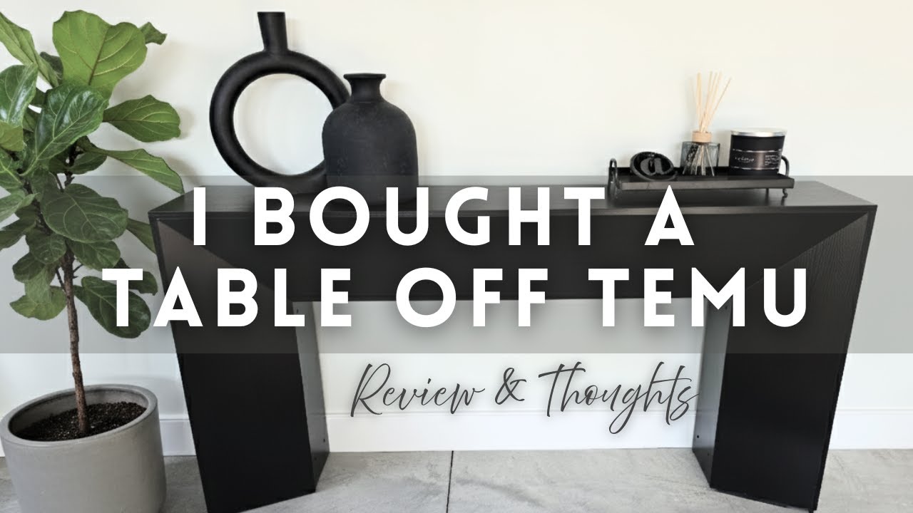 I Bought a $150 Console Table on TEMU... Here's What Happened (Honest Furniture Review & Styling)