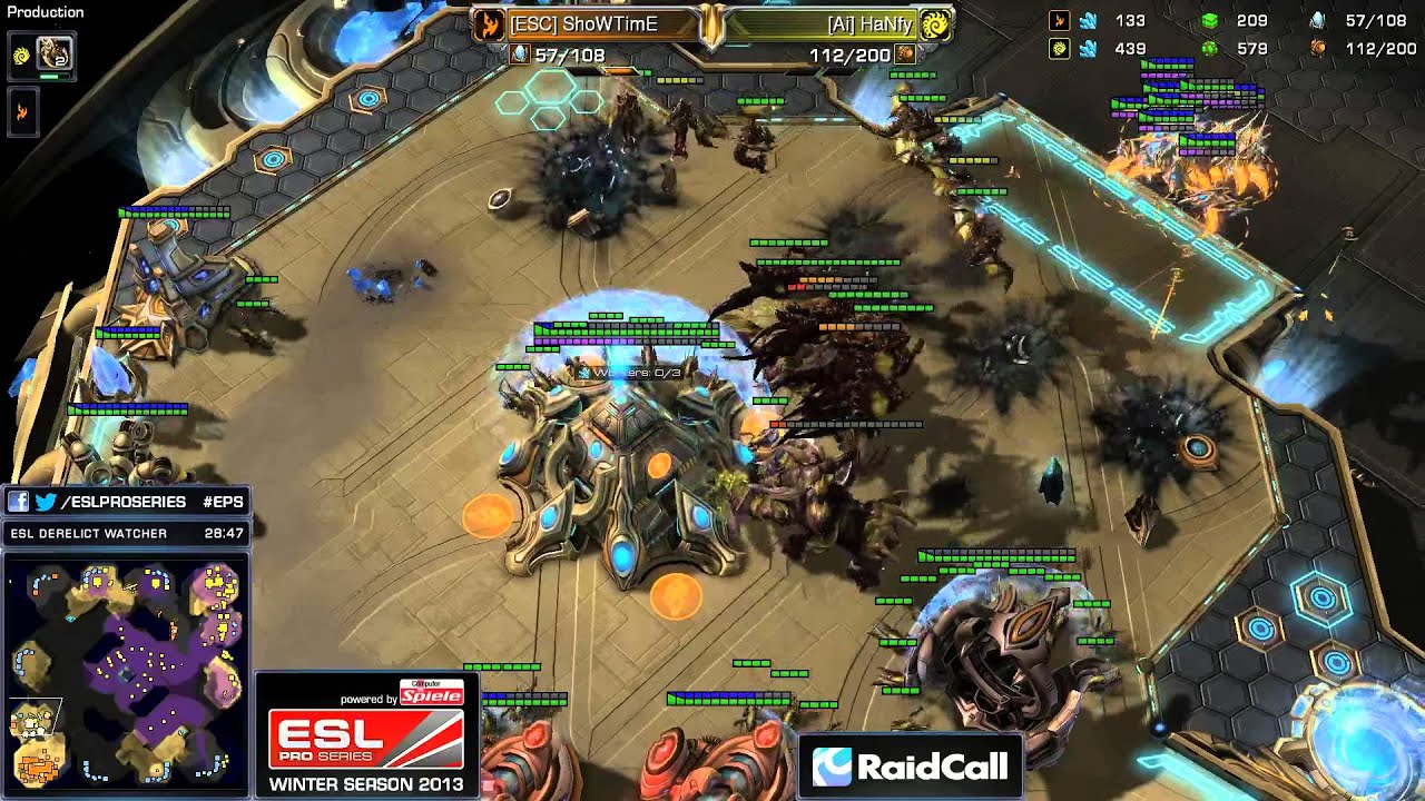 #251 ShowTime(P) vs. Hanfy(Z) - EPS Winter 2013 Cup #2 StarCraft II Heart of the Swarm Video