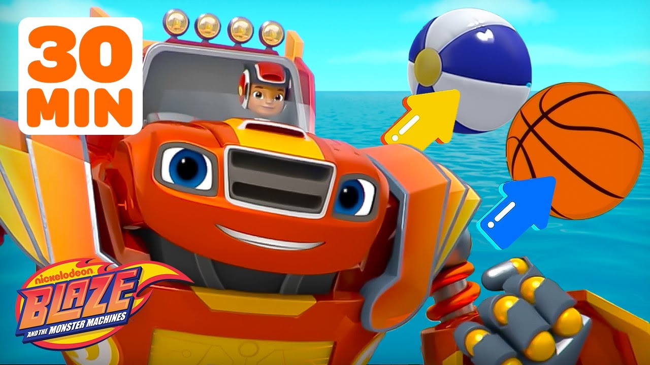 Blaze's Spot the Difference Games, Adventures & More 🔎 | 30 Minutes | Blaze and the Monster Machines